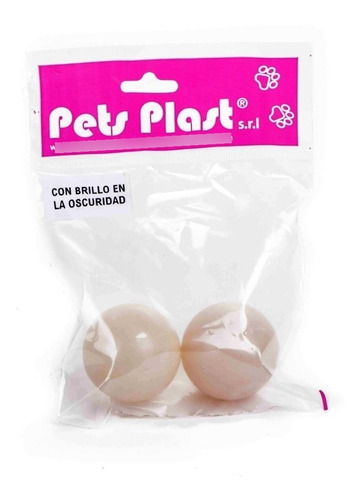 Pelota X2 Unid De Plástico Para Perros Brilla En Oscuridad