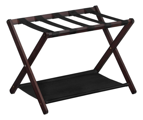 Soporte Equipaje, Soporte Plegable De Bambú Maletas Es...