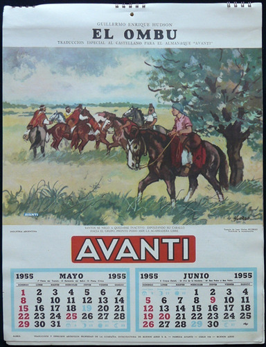 Imagen 4 de 8 de Antiguo Almanaque Avanti. Año 1955 (completo). 15006