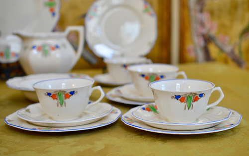 Trio Para Te John Maddock England Minerva Art Deco C1940 Ivory Minerva (Usado)