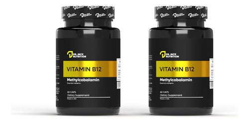 Pack X2 Vitamina B12 5000mcg - 60 Capsulas | Dr Jack Nutrition