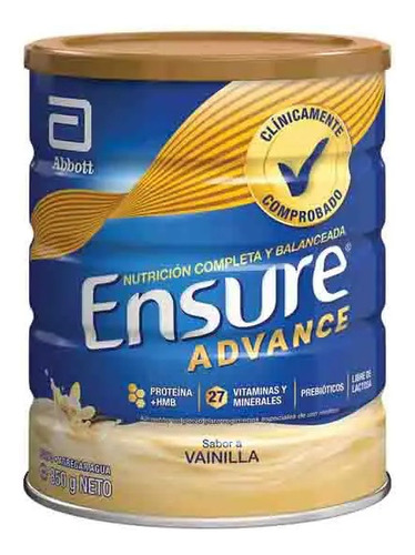 Ensure Advance Alimento En Polvo Vainilla 850 Gr