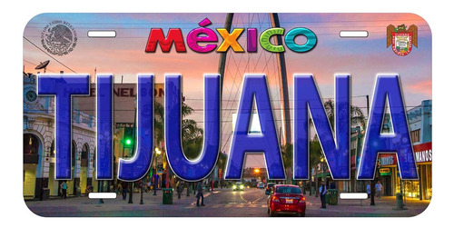 Placa Automovil Novedosa Para Centro Mexico Tijuana