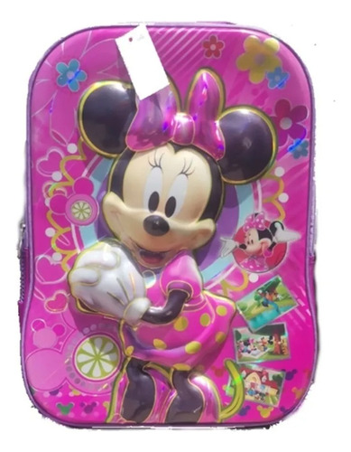 Mochila Morral Escolar Minnie Mouse 3d Infantil Niñas 35 L 