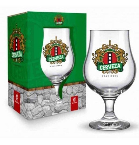 Copo Taça Dublin Chopp Personalizado 400ml Vidro Brasfoot Cor Cerveza Tradicion