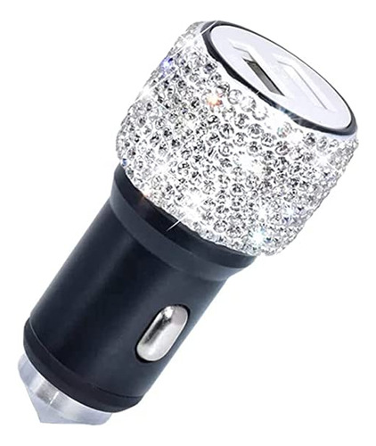 Cargador De Coche Usb Dual Bling Bling Diamantes De Imitaci