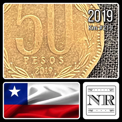 Chile - 50 Pesos - Año 2019 - Cobre - O'higgins - Km #219