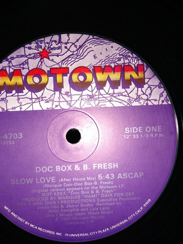 Lp Doc Box & B.fresh. Slow Love (single)