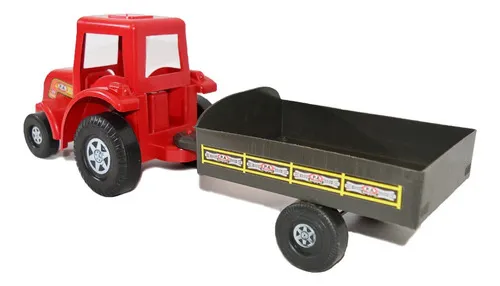Tractor de juguete al por mayor con carros, kit de 41 cm con 5