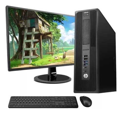 Computadora Hp Z240 Sff Core I3 6ta 8gb 256ssd 22 Pulgadas (Reacondicionado)