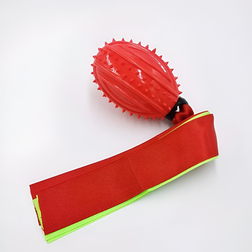 Pelota Chifle C/ Cintas Interactivo Resistente Perros Delsur