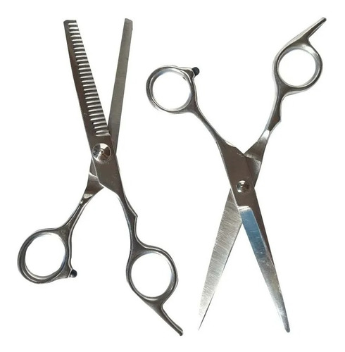 Set De Tijeras Esculpir Pelo Entresacadora + Accesorios