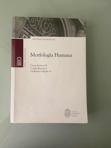 Libro Morfología Humana Ediciones Uc