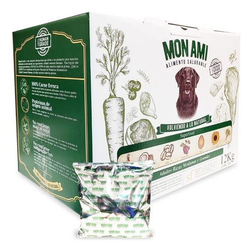 Alimento Balanceado Mon Ami Superfood Perro Adulto 12kg 