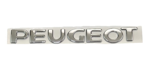 Emblema Peugeot Letras Cromo Auto Camioneta 