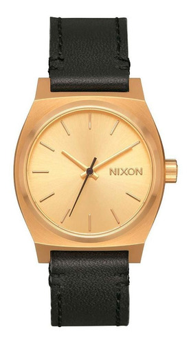 Reloj Medium Time Teller Doradonegro Nixon