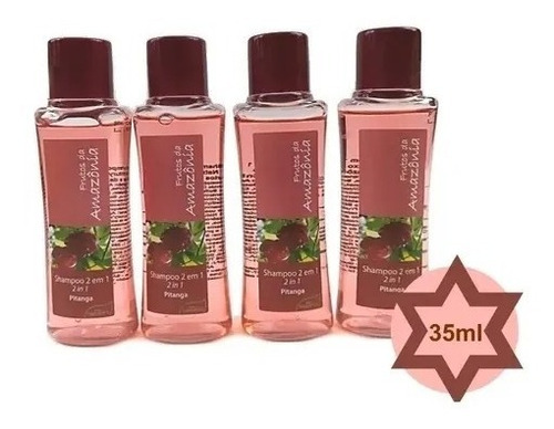 Shampoo 2em1 Frasco 35ml Pitanga Cx200un