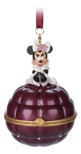 Ornamento Disney Minnie Porta Anillo Navidad