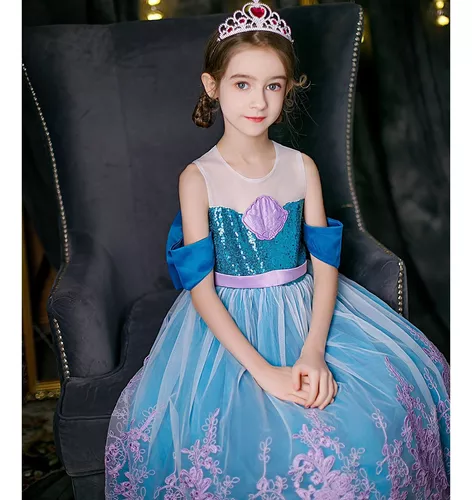 Disfraz De Sirena Para Niña, Vestidos De Princesa Para Niñas Para Fiesta De  Cumpleaños, Halloween, Cosplay