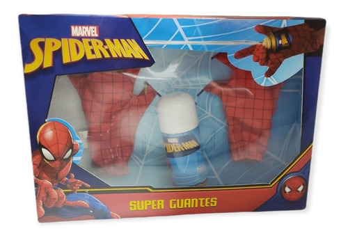 Imagen 2 de 5 de Kit Guantes Spiderman Lanza Telaraña Con Aerosol Marvel Ed