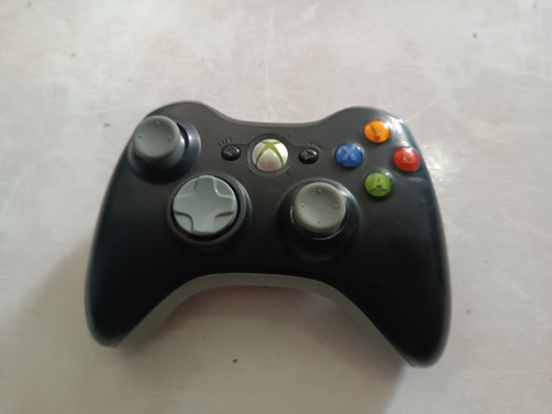 Control Original Xbox 360 Negro Con Gris