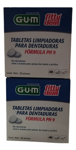 Tabletas Limpiadoras Fitty Dent 40 Comprimidos Con EnvĂo