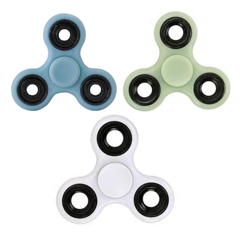 Fidget Spinner Juguete Para Niños  Pack 3 Unidades Colores