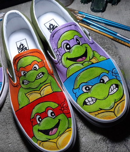 Tenis D.r.i Custom Tortugas Ninja 