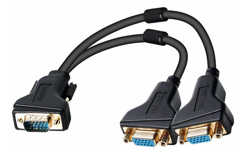 Vga Splitter Cable Benfei Vga Y Cable For Screen Duplication