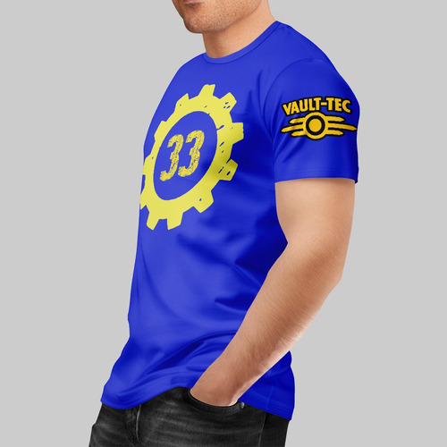 Playera Fallout Serie Refugio 33 Vault Tec Adulto Infantil
