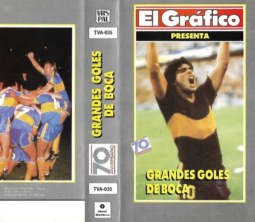 Grandes Goles De Boca Vhs El Grafico Diego Maradona Futbol