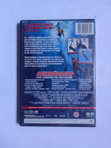 Dvd Limite Vertical - Martin Campbell - Original (Usado)