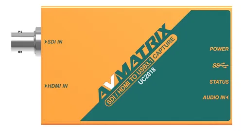 Avmatrix Capturadora Uc2018 Sdi/hdmi S/compresion 1080p 60f