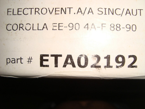 Motor Electroventilador A/a Toyota Avila/araya