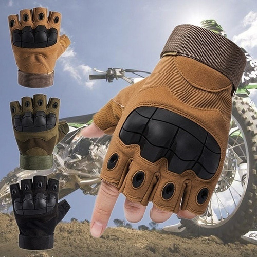 Guantes De Medio Dedo Táctico Ciclismo Entrenamiento Deport