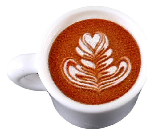 2 Conjunto De 10 Accesorios De Café Para Patrón De Hojas