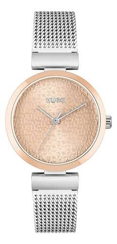 Hugo #sweet - Reloj De Acero Inoxidable Para Mujer, Color: .