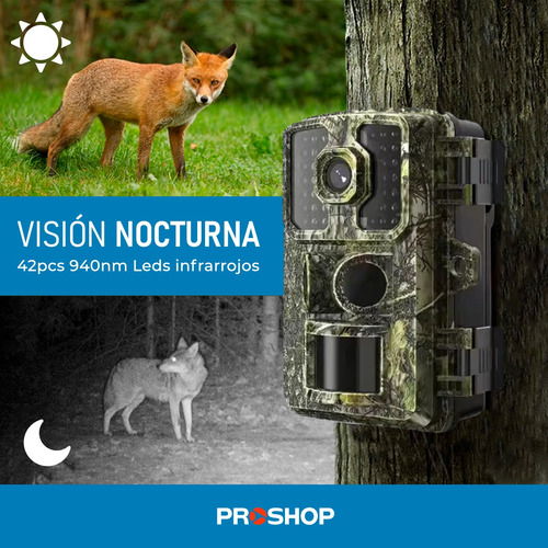 Camara Espia Vision Nocturna Caza Vigilancia Movimiento ! Color Verde Oscuro