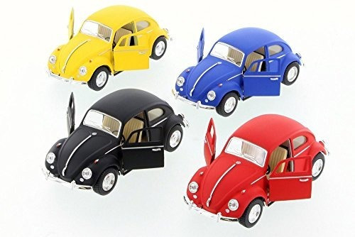 Kinsmart Classic Beetles, Matte Diecast Cars - J7sg3