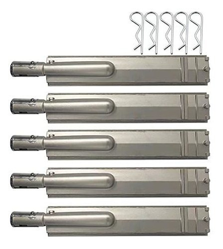 Honsin - Juego De 5 Quemadores De Parrilla De Acero Inoxidab