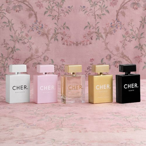 Imagen 7 de 8 de Set Perfume Mujer Cher Dieciocho 50 Ml + Talla + Body Splash