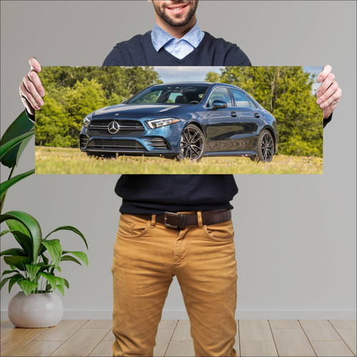 Cuadro 30x80cm Auto 2020 Mercedes Amg A 35 Sedan 300