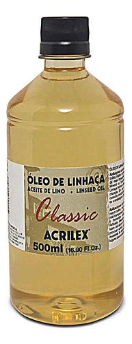 Óleo De Linhaça Classic 500ml Acrilex