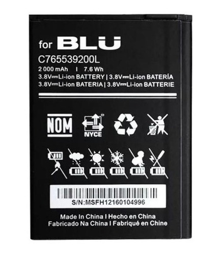 Bateria  Pila Blu C765539200l