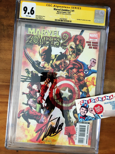 Comic Cgc - Marvel Zombies 2 #1 Firmado Por Stan Lee