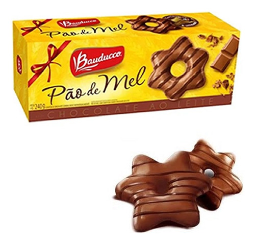 Bauducco Pão De Mel Especial Chocolate 240grs - Caixa Com 8