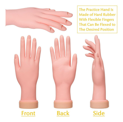 Paquete De 2 Herramientas Manuales Para Practicar Uñas