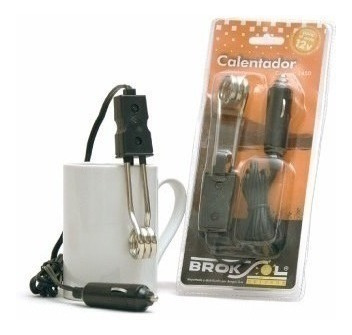 Imagen 2 de 4 de Calentador Inmersion De Agua Termo Mate Para Auto 12v Brogas