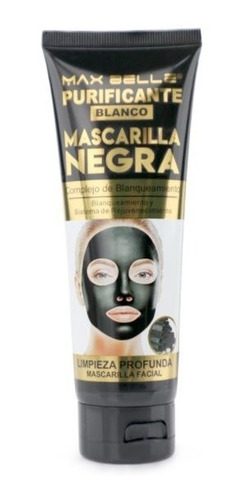 Mascarilla Facial Negra Complejo De Blanqueamiento Max Belle