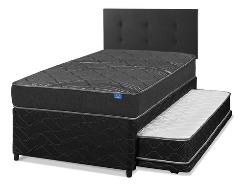 Diván Black Flex 1,5 Plazas Box + Respaldo Royal